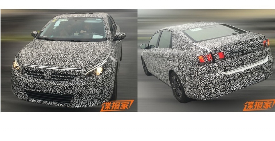 Новый седан Peugeot 308 замечен шпионами в Китае